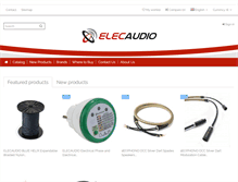 Tablet Screenshot of elecaudio.com